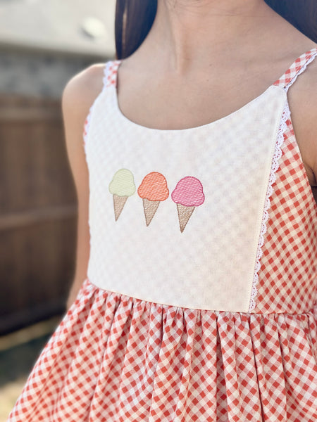 Ice Cream Scoop Sun Dress