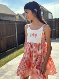 Ice Cream Scoop Sun Dress